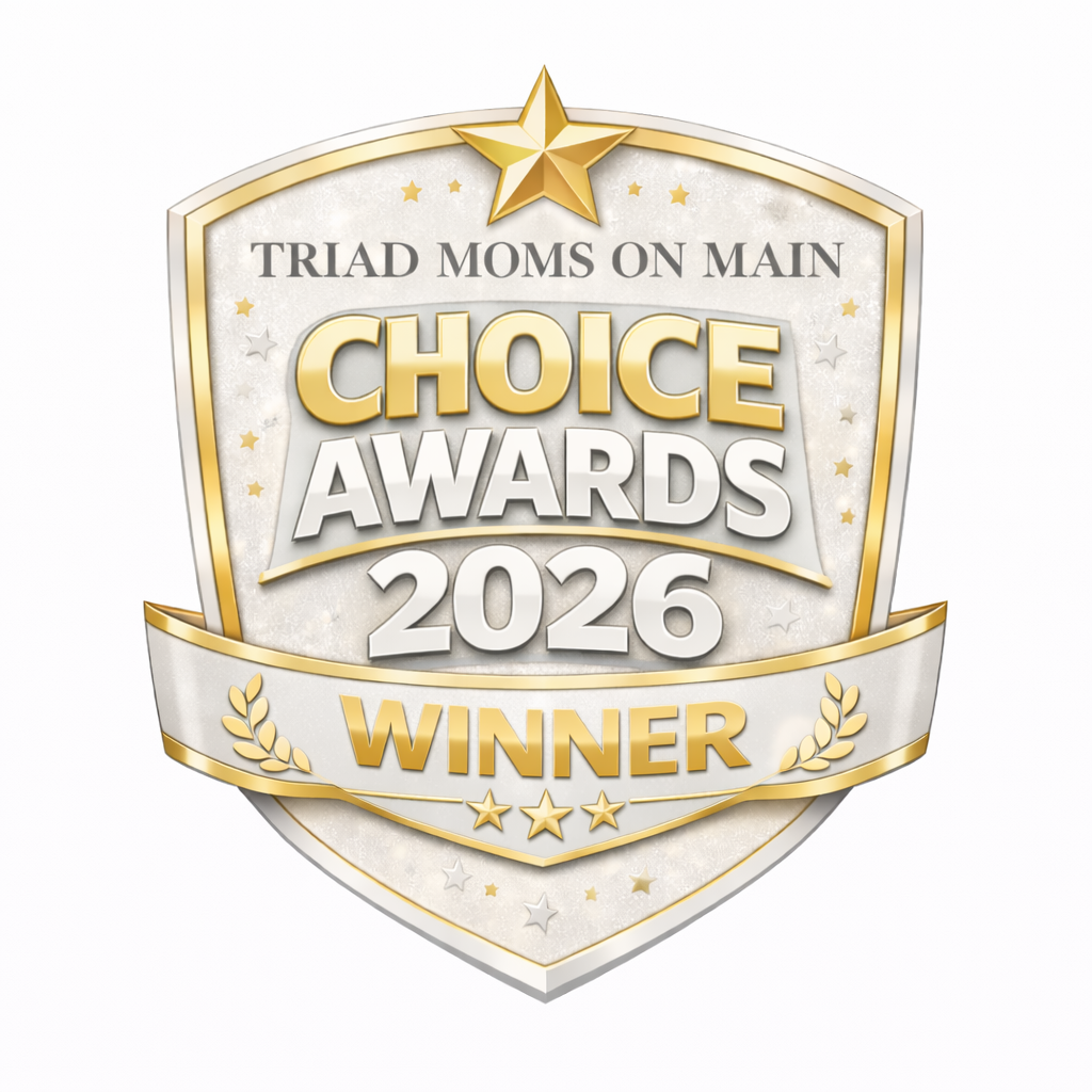 Triad Moms on Main 2026 Choice Awards Winner Badge